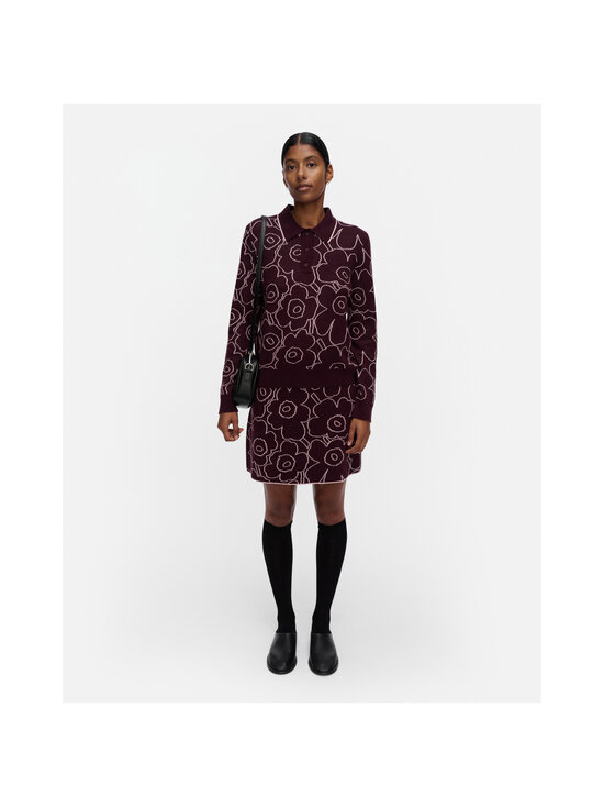 Marimekko - Toistuva Piirto Unikko -hame - 430 WINE RED, LIGHT PINK | Stockmann - photo 2
