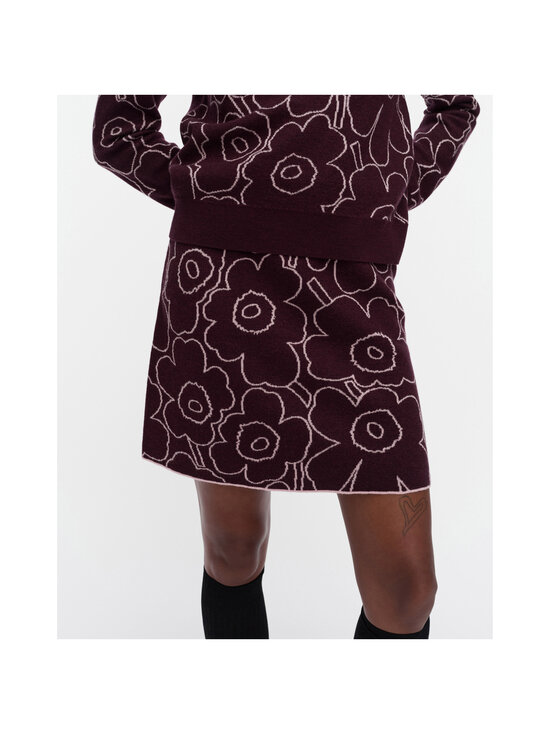 Marimekko - Toistuva Piirto Unikko -hame - 430 WINE RED, LIGHT PINK | Stockmann - photo 5