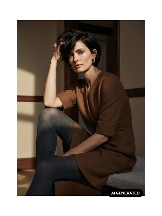 Bleuforêt - Meriinovilla ja puuvilla segust sukkpüksid - T8H / ANTHRACITE | Stockmann - photo 2