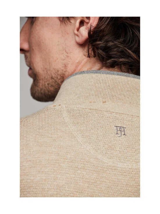 HANSEN&JACOB - Half Zip Diamond -puuvillaneule - BEIGE15 | Stockmann - photo 4