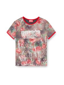 Diesel - T-Unkyel Skinny Fit -paljettipaita - 43JA BROWN/GREEN | Stockmann