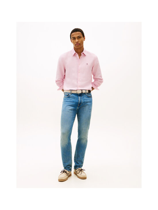 Tommy Hilfiger - Pigment Dyed Regular Fit -pellavakauluspaita - TOL CLASSIC PINK | Stockmann - photo 2