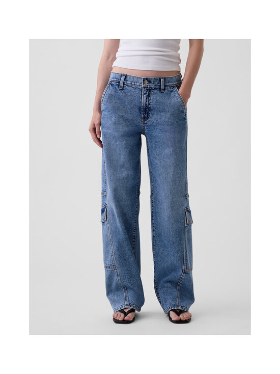 GAP - Low Rise Loose Cargo Twisted Seam džinsi - LIGHT WASH | Stockmann - photo 3
