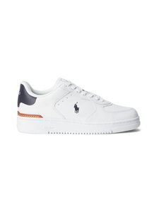 Polo Ralph Lauren - Masters Low Top ādas brīvā laika apavi - WHITE/NAVY PP | Stockmann