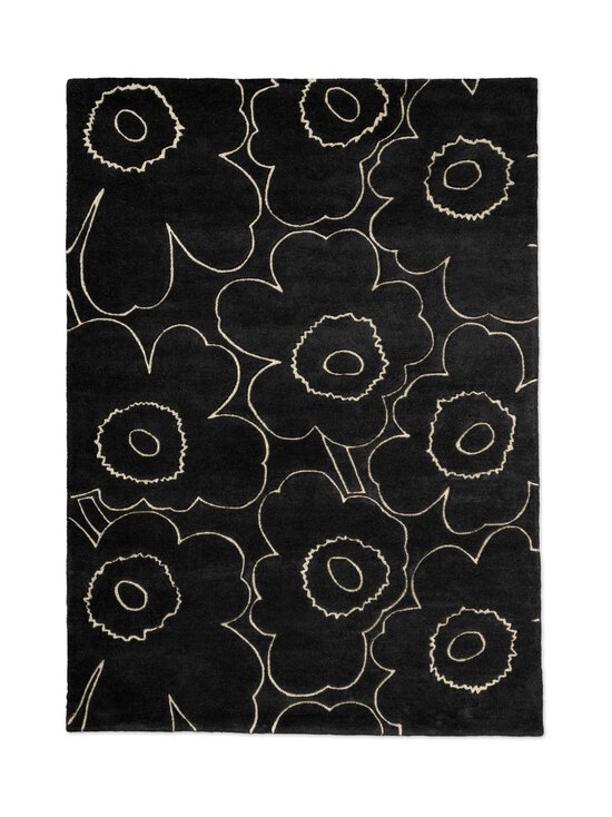 Marimekko - Piirto Unikko -villamatto - 133705 CHARCOAL | Stockmann - photo 1