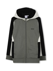 BOSS - Hupullinen collegetakki - 724 GREEN | Stockmann