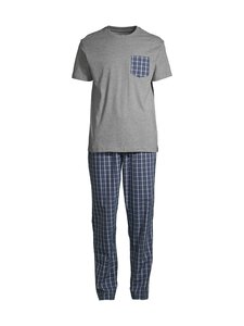 Cap Horn loungewear - Sam-popliinipyjama - GREY MEL./ BLUE | Stockmann