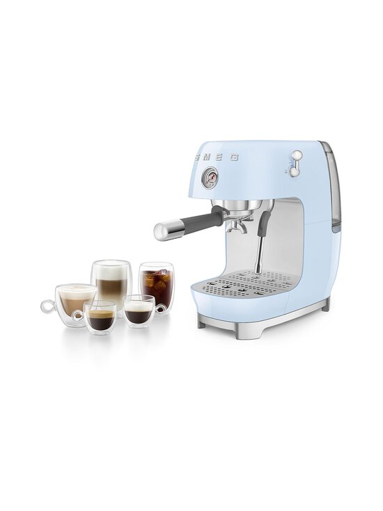 Smeg - ECF03CREU Coffee Machine ‑manuaalinen espressokeitin - PASTEL BLUE | Stockmann - photo 6