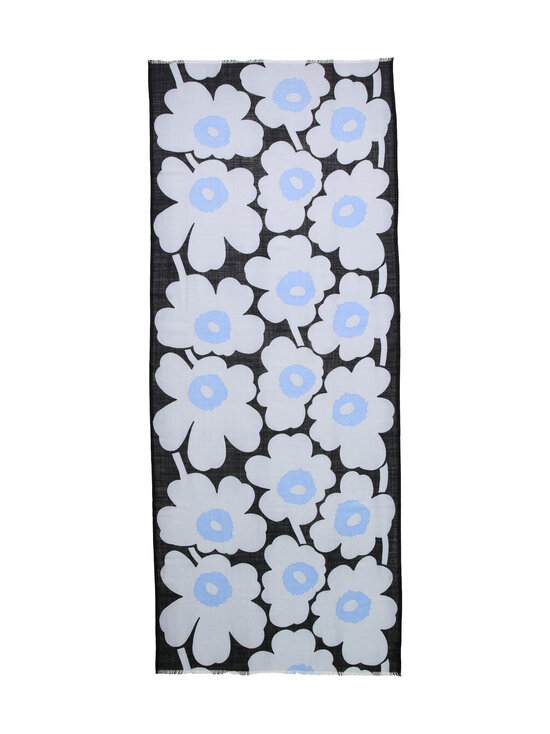 Marimekko - Fiore Unikko -huivi - 559 LIGHT BLUE, BLUE, BLACK | Stockmann - photo 1
