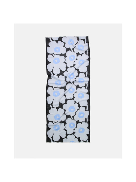 Marimekko - Fiore Unikko -huivi - 559 LIGHT BLUE, BLUE, BLACK | Stockmann - photo 2