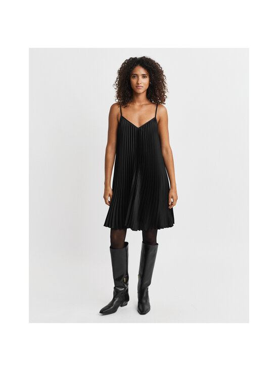 GANT - Pleated Mini -satiinimekko - 5 BLACK | Stockmann - photo 2