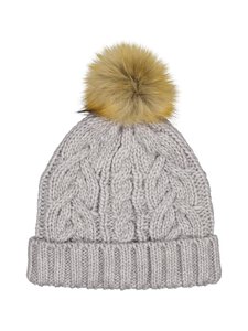 A+more - Clare pīnīšu adīta cepure - GREY MELANGE | Stockmann