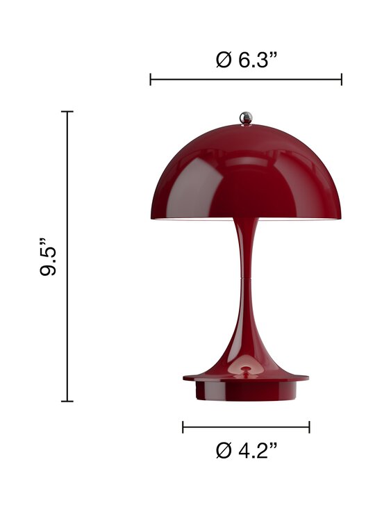 Louis Poulsen - Panthella 160 Port Opaque V3 -pöytävalaisin - BURGUNDY - photo 2 Louis Poulsen - Panthella 160 Port Opaque V3 -pöytävalaisin - BURGUNDY | Stockmann - photo 2