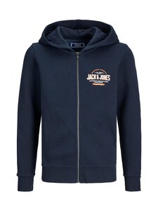 JACK & JONES junior - Kapuutsiga pusa JjElogo Zip - NAVY BLAZER PRINT:WHITE + MARMELADE | Stockmann