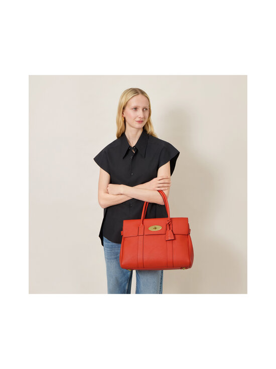 Mulberry - Bayswater Small Classic Grain pleca soma - N663 CORAL ORANGE | Stockmann - photo 4