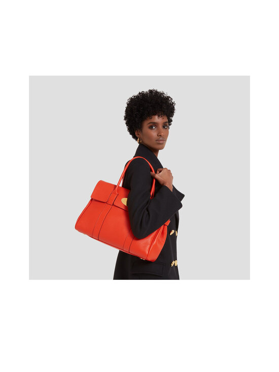 Mulberry - Bayswater Small Classic Grain pleca soma - N663 CORAL ORANGE | Stockmann - photo 7