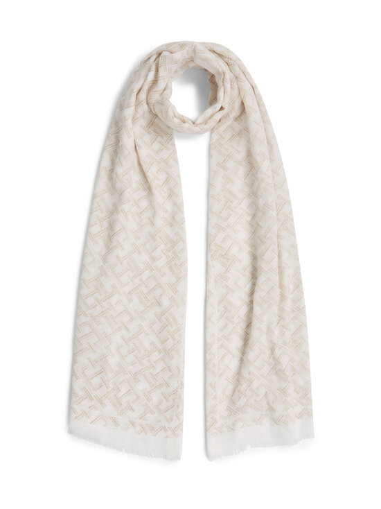 Tommy Hilfiger - Monogram-huivi - AEO SOFT CREAM | Stockmann - photo 1