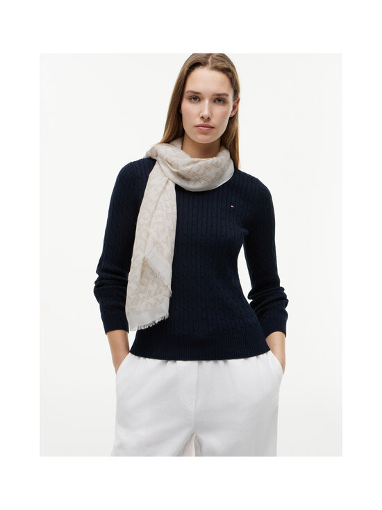 Tommy Hilfiger - Monogram-huivi - AEO SOFT CREAM | Stockmann - photo 2