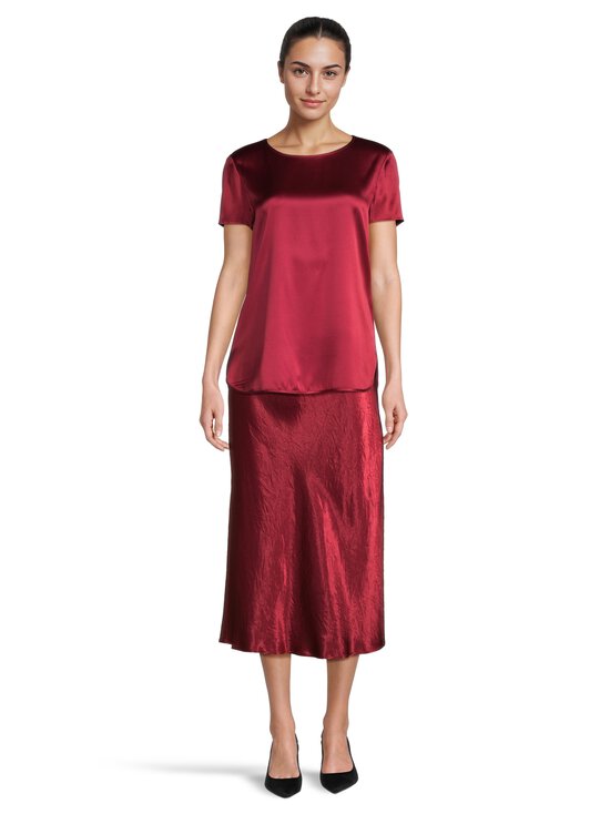 Max Mara MM - MMlalessio-satiinihame - 018 DARK RED | Stockmann - photo 3