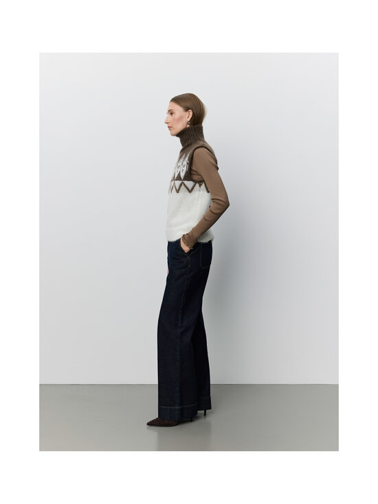 Sofie Schnoor - Vildasw High Neck -neuleliivi - 9144 OFF WHITE - BROWN | Stockmann - photo 2