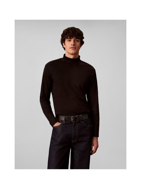 Calvin Klein Menswear - Lightweight Supima Rollneck -poolopaita - UB1 BLACK | Stockmann - photo 4