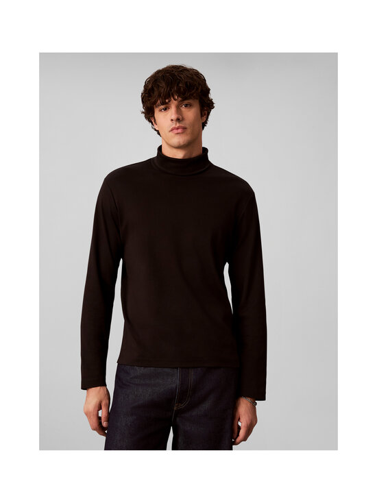 Calvin Klein Menswear - Lightweight Supima Rollneck -poolopaita - UB1 BLACK | Stockmann - photo 7