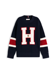 Tommy Hilfiger - Graphic adīts džemperis - C1G DARK NIGHT NAVY | Stockmann