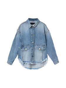 Allsaints - Hettie Stud Shacket -farkkupaita - VINTAGE INDIGO | Stockmann