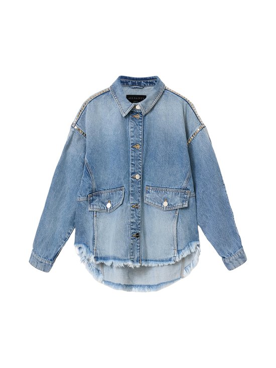 Allsaints - Hettie Stud Shacket -farkkupaita - VINTAGE INDIGO | Stockmann - photo 1