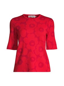 Marimekko - Kehys Unikko -villaneulepusero - 333 DARK RED, RED | Stockmann