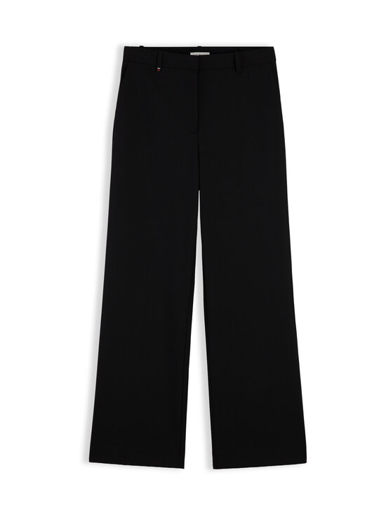 Tommy Hilfiger - Viscose Blend Straight -housut - BDS BLACK | Stockmann - photo 1