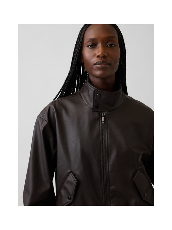 GAP - Vegan Leather Bomber -takki - DARK BROWN 1 | Stockmann - photo 4