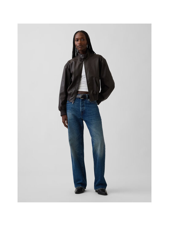 GAP - Vegan Leather Bomber -takki - DARK BROWN 1 | Stockmann - photo 5