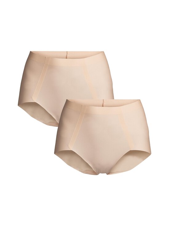 Bye Bra - Semwb Smooth Essentials Mid Waist formējošās apakšbikses 2 iepak. - BEIGE | Stockmann - photo 1