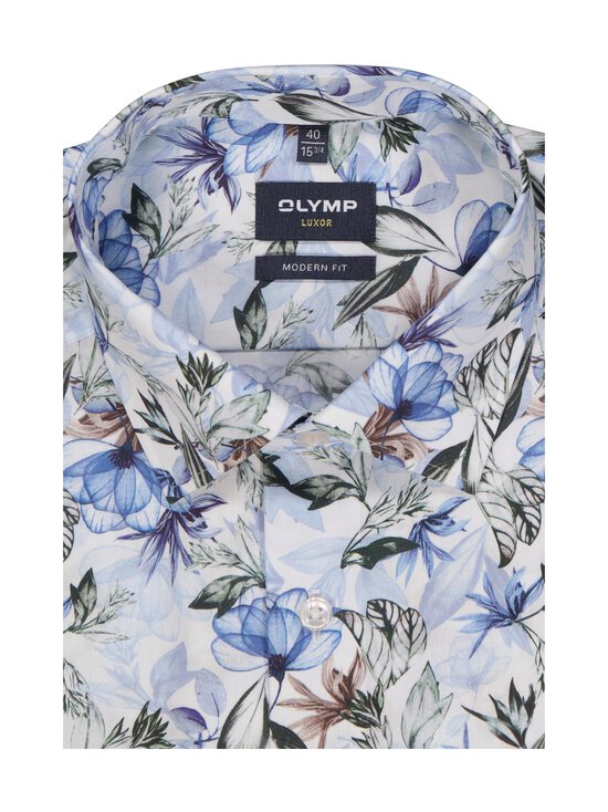 Olymp - Modern Fit Print -kauluspaita - 11 BLEU | Stockmann - photo 2