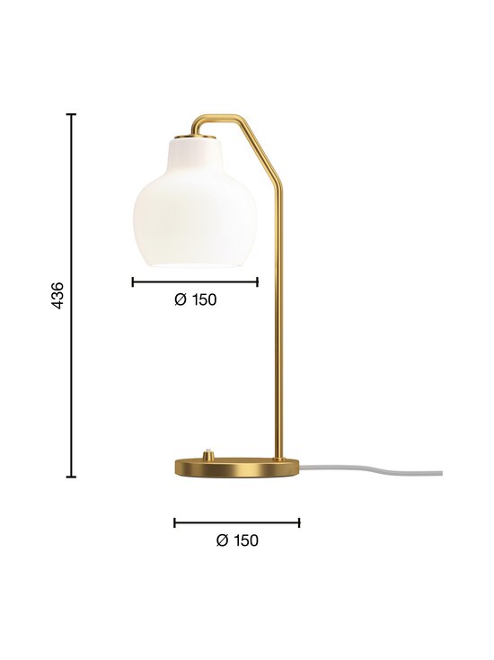 Louis Poulsen - VL Ring Crown -pöytävalaisin - BRASS/OPAL GLASS | Stockmann - photo 2