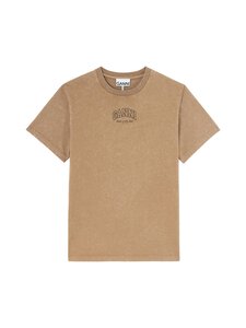 Ganni - Future Essentials Washed Effect t-paita - 03P COCA MOCHA | Stockmann