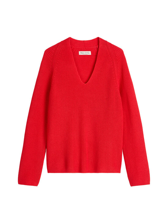 Marc O'Polo - Neule V-pääntiellä - 351 BRIGHT RED | Stockmann - photo 1