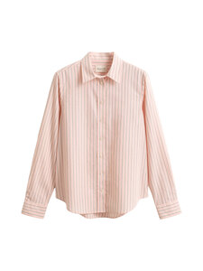 GANT - Regular Classic Stripe -popliinipaita - 647 APRICOT PINK | Stockmann