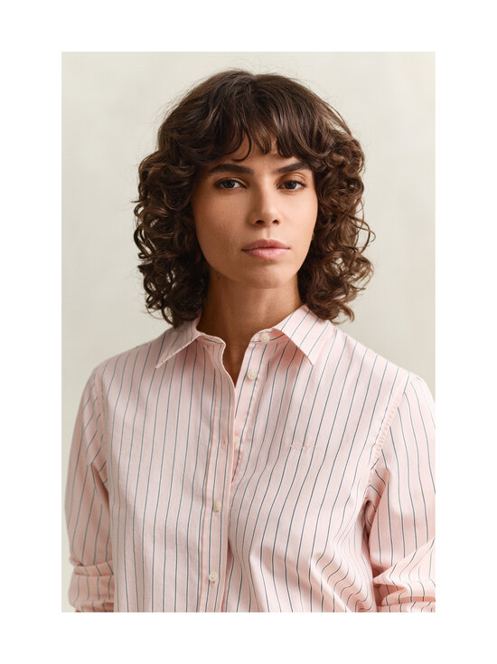 GANT - Regular Classic Stripe -popliinipaita - 647 APRICOT PINK | Stockmann - photo 4