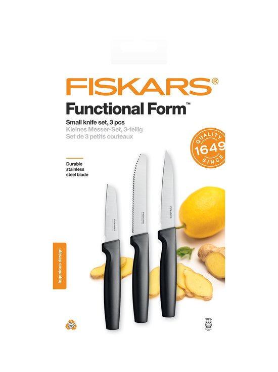 Fiskars - Functional Form Small -veitsisarja 3 kpl - BLACK - photo 2 Fiskars - Functional Form Small -veitsisarja 3 kpl - BLACK | Stockmann - photo 2