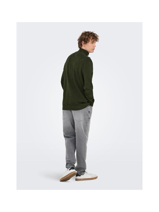 Only & Sons - OnsMace Herringbone -neulepaita - OLIVE NIGHT DETAIL:MELANGE - photo 5 Only & Sons - OnsMace Herringbone -neulepaita - OLIVE NIGHT DETAIL:MELANGE | Stockmann - photo 5