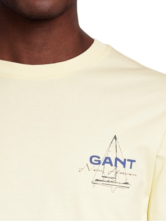 GANT - Graphic T-krekls - 713 VANILLA YELLOW | Stockmann - photo 4