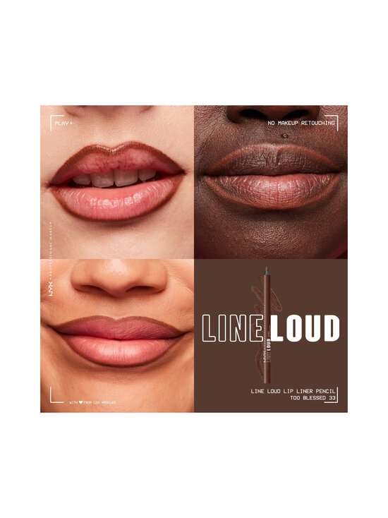 NYX Professional Makeup - Line Loud Lip Shapers lipliner -huultenrajauskynä - 33 TOO BLESSED | Stockmann - photo 7