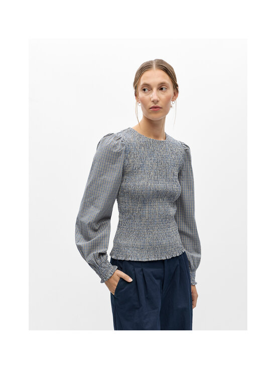 Object - Pluus ObjEmma Smock - BLUE SHADOW CHECKS:SKY CAPTAIN + BIRCH | Stockmann - photo 3