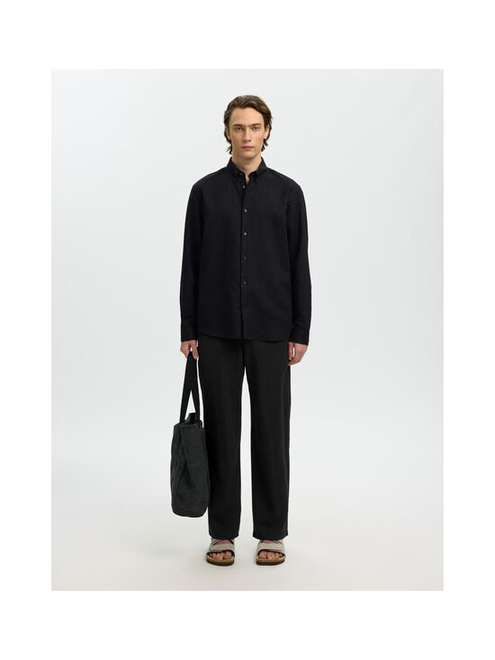 Selected - Püksid Brody Loose Linen Blend - BLACK | Stockmann - photo 2