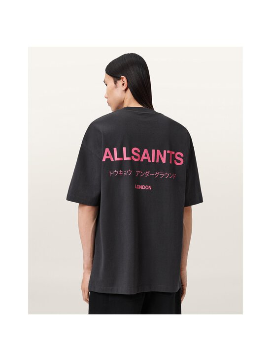 Allsaints - Underground T-krekls - WASHED BLACK/PINK | Stockmann - photo 3