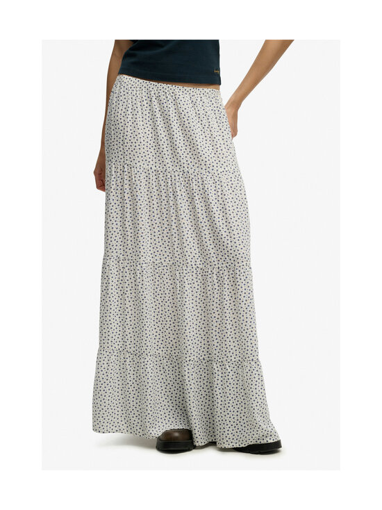 Superdry - Tiered-maksihame - K7Q OFF WHITE DITSY HEARTS | Stockmann - photo 2