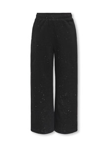 KIDS ONLY - KogOlivia Glitter -collegehousut - BLACK DETAIL:SILVER GLITTER | Stockmann