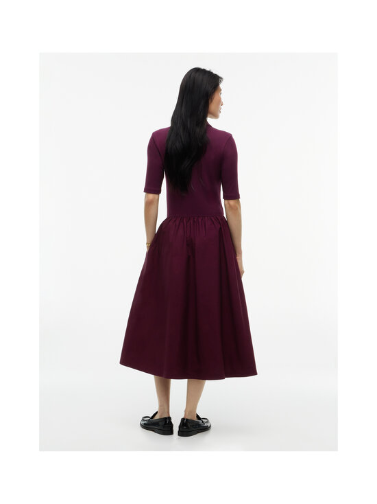 Tommy Hilfiger - Rib Midi -pikeemekko - XIH DEEP BURGUNDY | Stockmann - photo 2